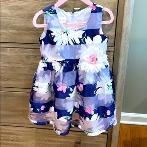 Navy blue flower dress